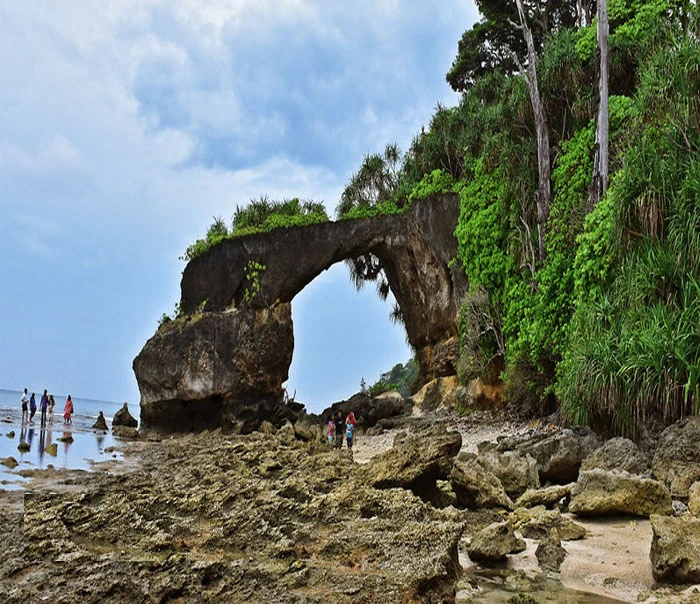 Natural Rock Bridge Formation Neil Island